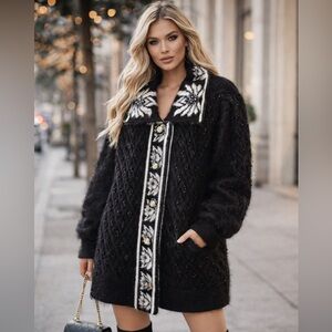 Vintage Angora Sweater Jacket